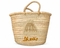 Handwoven Moroccan Palm Leaf Basket with Natural Seashell Embroidery