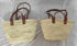 Straw basket with 4 leather handles , customize straw bag, personalized basket, personalized beach bag, personalized bag for bridesmaids
