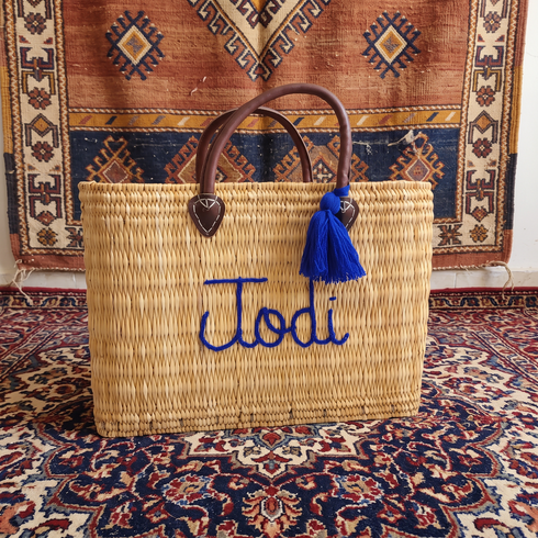 Woven Straw Beach Tote Bag – Handmade Raffia Shopping & Summer Bag