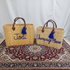 Woven Straw Beach Tote Bag – Handmade Raffia Shopping & Summer Bag