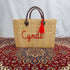 Woven Straw Beach Tote Bag – Handmade Raffia Shopping & Summer Bag