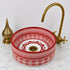 Illuminate your vanity with an Art of handmade ceramic round sink.