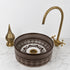 Illuminate your vanity with an Art of handmade ceramic round sink.