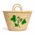Moroccan Straw Basket, Handwoven Berry Embroidery Tote, Palm Leaf Market Bag, Picnic & Beach Basket