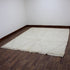 Ivory Moroccan Wool Rug, Minimalist Beni Ourain Rug, Handmade Diamond Berber Area Carpet, Neutral Wool Rug