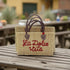 Handwoven Raffia Tote Bag with La Dolce Vita Embroidery