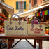 Handwoven Raffia Tote Bag with La Dolce Vita Embroidery