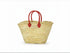 Large Moroccan Straw Basket with Round Leather Handles – straw bag basket