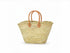 Large Moroccan Straw Basket with Round Leather Handles – straw bag basket