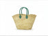 Large Moroccan Straw Basket with Round Leather Handles – straw bag basket