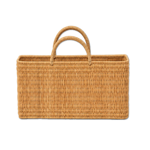 Large Handwoven Wicker Basket with Handles – Natural Rattan Storage & Home Décor Basket