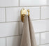 Handmade engraved brass wall hook for elegant home decor