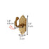 Handmade engraved brass wall hook for elegant home decor
