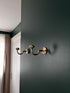 Handmade brass S hook with large cap for bathroom and home decor