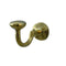 Handmade brass S hook with large cap for bathroom and home decor