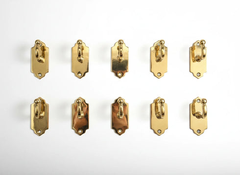 Handmade engraved brass wall hook for elegant home decor