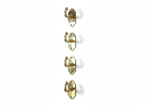 Handmade decorative brass double wall hook for home decor