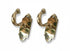 Handmade decorative brass double wall hook for home decor