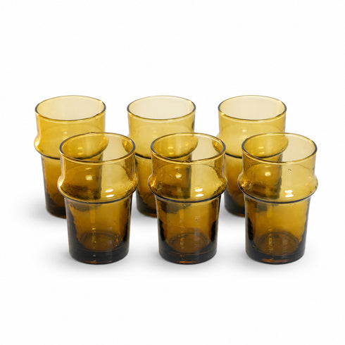 Host in style with our Art of handmade Moroccan Beldi glasses set with pitcher.