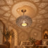 Moroccan Brass Pendant Light, Handmade Pierced Ceiling Lamp, Boho Hanging Light Fixture