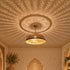 Moroccan Brass Pendant Light, Handmade Pierced Dome Ceiling Lamp, Boho Hanging Light Fixture