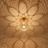 Moroccan Brass Pendant Light, Handmade Pierced Metal Ceiling Lamp, Boho Hanging Light Fixture