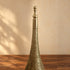 Moroccan Brass Table Lamp, Handmade Pierced Metal Lamp, Boho Moroccan Accent Light