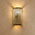 Moroccan Brass Wall Sconce, Handmade Pierced Metal Wall Light, Boho Moroccan Lighting Decor