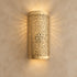 Moroccan Brass Wall Sconce, Handmade Pierced Metal Wall Light, Boho Moroccan Lighting Decor
