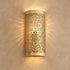 Moroccan Brass Wall Sconce, Handmade Pierced Metal Wall Light, Boho Moroccan Lighting Decor
