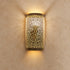 Moroccan Brass Wall Sconce, Handmade Pierced Metal Wall Light, Boho Moroccan Lighting Decor