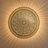 Moroccan Brass Wall Sconce, Large Round Wall Light, Handmade Boho Metal Lamp, Moroccan Wall Decor
