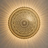 Moroccan Brass Wall Sconce, Large Round Wall Light, Handmade Boho Metal Lamp, Moroccan Wall Decor