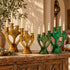 Moroccan Ceramic Candelabra, Handmade Tamegroute Pottery Candle Holder, 4 Arm Candlestick, Boho Home Decor