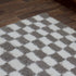 Moroccan Checkered Rug, Gray Cream Wool Rug, Handmade Beni Ourain Rug, Berber Checkerboard Area Rug