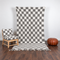 Moroccan Checkered Rug, Gray Cream Wool Rug, Handmade Beni Ourain Rug, Berber Checkerboard Area Rug