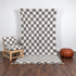 Moroccan Checkered Rug, Gray Cream Wool Rug, Handmade Beni Ourain Rug, Berber Checkerboard Area Rug