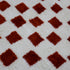 Moroccan Checkered Rug, Red Cream Wool Rug, Handmade Beni Ourain Rug, Berber Area Rug, Checkerboard Carpet