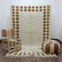 Moroccan Rug, Cream Brown Geometric Rug, Handmade Berber Area Rug, Neutral Boho Carpet
