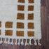 Moroccan Rug, Cream Brown Geometric Rug, Handmade Berber Area Rug, Neutral Boho Carpet