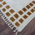 Moroccan Rug, Cream Brown Geometric Rug, Handmade Berber Area Rug, Neutral Boho Carpet