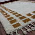 Moroccan Rug, Cream Brown Geometric Rug, Handmade Berber Area Rug, Neutral Boho Carpet