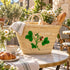Moroccan Straw Basket, Handwoven Berry Embroidery Tote, Palm Leaf Market Bag, Picnic & Beach Basket