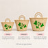 Moroccan Straw Basket, Handwoven Berry Embroidery Tote, Palm Leaf Market Bag, Picnic & Beach Basket