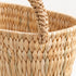 Moroccan Straw Basket, Handwoven Market Tote, Natural Palm Leaf Bag