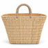 Moroccan Straw Basket, Handwoven Market Tote, Natural Palm Leaf Bag