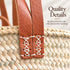 Moroccan Straw Market Basket, Handwoven Palm Leaf Tote, Leather Handle Beach Bag