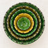 Tamegroute Bowls, Handmade Green and Yellow Ceramic Bowls, Rustic Pottery, Boho Mediterranean Home Decor