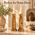 Moroccan Tamegroute Candle Holders, Tall Handmade Ceramic Candlesticks, Amber Glazed Pottery, Rustic Boho Home Decor