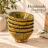 Moroccan Tamegroute Ceramic Bowl, Handmade Yellow Pottery, Rustic Glazed Decorative Bowl, Boho Kitchen Decor